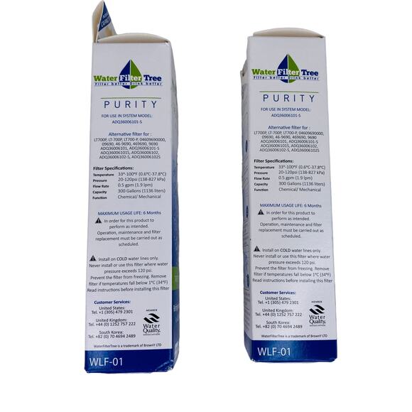 Lot 2 Water Filter Tree Purity Pro Refrigerator Filters WLF-01 Replaces LT700P - Picture 2 of 12